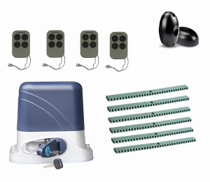 КОРН KSL-1300KIT-FK6-T4 Автоматика для откатных ворот KSL-1300 KIT-FK6-Т4, комплект: привод, 4 пульта, фотоэлементы, 6 реек