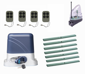 КОРН KSL-1300KIT-L5K7-T4 Автоматика для откатных ворот KSL-1300 KIT-L5K7-Т4, комплект: привод, 4 пульта, лампа, 7 реек