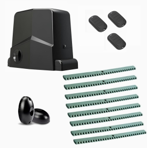 AN-MOTORS ARW-1000MKIT-FK8-T3 Автоматика для откатных ворот ARW-1000MKIT FK8-Т3, комплект: привод, фотоэлементы, 3 пульта, 8 реек