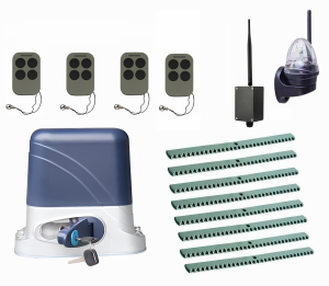 КОРН KSL-1300KIT-L4K8-BT-T4 Автоматика для откатных ворот KSL-1300 KIT-L4K8-BT-Т4, комплект: привод, 4 пульта, Bluetooth-модуль, лампа, 8 реек