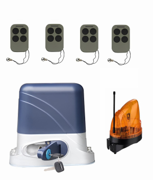 КОРН KSL-800KIT-L1K-T4 Автоматика для откатных ворот KSL-800 KIT-L1K-Т4, комплект: привод, 4 пульта, лампа