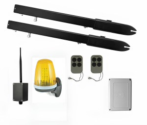 КОРН KSW-3000L-3K-BT Автоматика для распашных ворот KSW-3000 L-3K-BT, комплект: 2 привода, блок управления, 2 пульта, лампа, Bluetooth-модуль