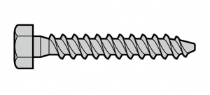 HORMANN 3047356 Шуруп по дереву с шестигранной головкой (10 × 70)