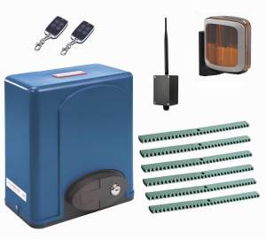 R-TECH SL600KCEKIT-LA6-BT Автоматика для откатных ворот SL600AC.M KIT-LA6-BT, комплект: привод, 2 пульта, Bluetooth-модуль, лампа, 6 реек