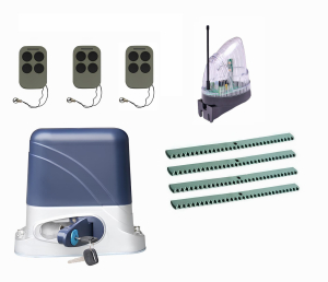 КОРН KSL-1300KIT-L5K4-T3 Автоматика для откатных ворот KSL-1300 KIT-L5K4-Т3, комплект: привод, 3 пульта, лампа, 4 рейки