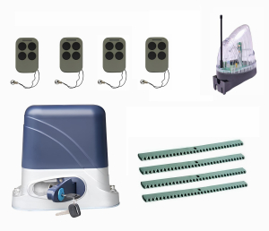 КОРН KSL-1300KIT-L5K4-T4 Автоматика для откатных ворот KSL-1300 KIT-L5K4-Т4, комплект: привод, 4 пульта, лампа, 4 рейки