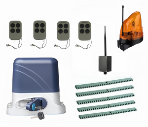 КОРН KSL-800KIT-L1K5-BT-T4 Автоматика для откатных ворот KSL-800 KIT-L1K5-BT-Т4, комплект: привод, 4 пульта, Bluetooth-модуль, лампа, 5 реек