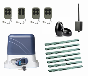 КОРН KSL-800KIT-FK7-BT-T4 Автоматика для откатных ворот KSL-800 KIT-FK7-BT-Т4, комплект: привод, 4 пульта, Bluetooth-модуль, фотоэлементы, 7 реек