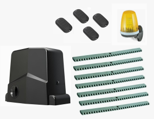 AN-MOTORS ARW-1000MKIT-L7-T4 Автоматика для откатных ворот ARW-1000MKIT L7-T4, комплект: привод, сигнальная лампа, 4 пульта, 7 реек