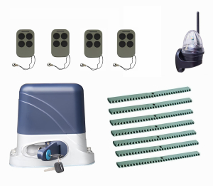 КОРН KSL-1300KIT-L4K7-T4 Автоматика для откатных ворот KSL-1300 KIT-L4K7-Т4, комплект: привод, 4 пульта, лампа, 7 реек