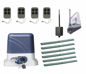 КОРН KSL-800KIT-L5K6-BT-T4 Автоматика для откатных ворот KSL-800 KIT-L5K6-BT-Т4, комплект: привод, 4 пульта, Bluetooth-модуль, лампа, 6 реек