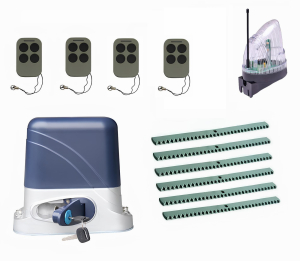 КОРН KSL-1300KIT-L5K6-T4 Автоматика для откатных ворот KSL-1300 KIT-L5K6-Т4, комплект: привод, 4 пульта, лампа, 6 реек