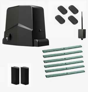 AN-MOTORS ARW-1000MKIT-FA6-BT-T4 Автоматика для откатных ворот ARW-1000MKIT FA6-BT-T4, комплект: привод, фотоэлементы, 4 пульта, 6 реек, Bluetooth-модуль