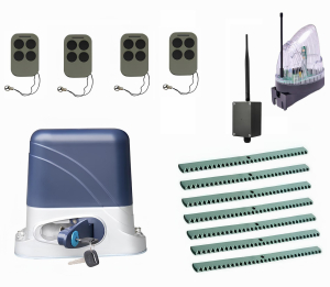 КОРН KSL-1300KIT-L5K7-BT-T4 Автоматика для откатных ворот KSL-1300 KIT-L5K7-BT-Т4, комплект: привод, 4 пульта, Bluetooth-модуль, лампа, 7 реек