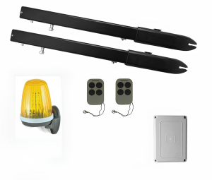 КОРН KSW-3000L-3K Автоматика для распашных ворот KSW-3000 L-3K, комплект: 2 привода, блок управления, 2 пульта, лампа