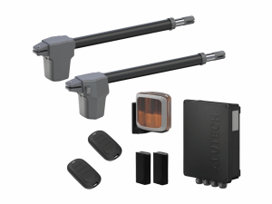AN-MOTORS ATW-400KIT FULL-A Автоматика для распашных ворот ATW-400KIT FULL-A, комплект:  2 привода, блок управления, 2 пульта, фотоэлементы, лампа