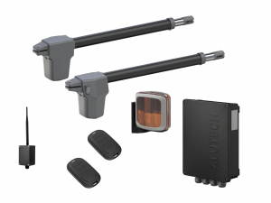 AN-MOTORS ATW-400KIT LA-BT Автоматика для распашных ворот ATW-400KIT LA-BT, комплект: 2 привода, блок управления, 2 пульта, лампа, Bluetooth-модуль