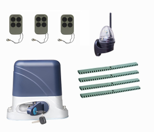 КОРН KSL-1300KIT-L4K4-T3 Автоматика для откатных ворот KSL-1300 KIT-L4K4-Т3, комплект: привод, 3 пульта, лампа, 4 рейки