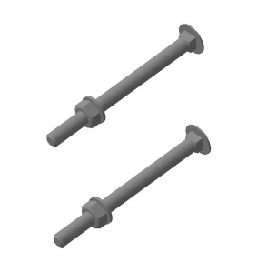 DOORHAN KIT/KN-60 Комплект крепления наконечника к столбу 60х60 мм для сетчатого ограждения (забора)