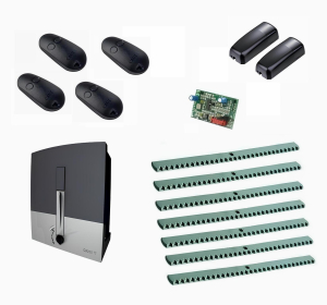 CAME BXL04AGS KIT7-FK-T4 Автоматика для откатных ворот BXL04AGS KIT7-FK-T4, комплект: привод, радиоприемник, 4 пульта, фотоэлементы, 7 реек