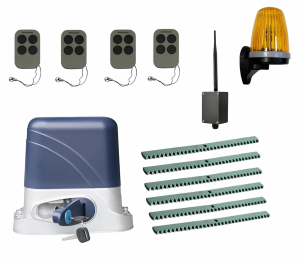КОРН KSL-800KIT-L3K6-BT-T4 Автоматика для откатных ворот KSL-800 KIT-L3K6-BT-Т4, комплект: привод, 4 пульта, Bluetooth-модуль, лампа, 6 реек