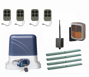 КОРН KSL-800KIT-L2K4-BT-T4 Автоматика для откатных ворот KSL-800 KIT-L2K4-BT-Т4, комплект: привод, 4 пульта, Bluetooth-модуль, лампа, 4 рейки