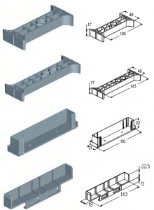 ALUTECH FWO100F - 402950800 Комплект крепежный FWO100F для подъёмных секционных ворот