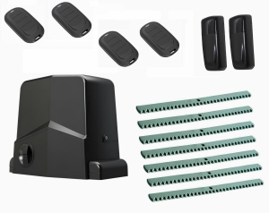 AN-MOTORS ARW-1000MKIT-F7-T4 Автоматика для откатных ворот ARW-1000MKIT F7-T4, комплект: привод, фотоэлементы, 4 пульта, 7 реек