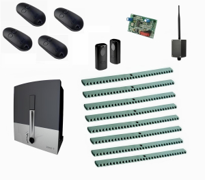 CAME BXL04AGS KIT8-F-BT-T4 Автоматика для откатных ворот BXL04AGS KIT8-F-BT-T4, комплект: привод, радиоприемник, 4 пульта, фотоэлементы, 8 реек, Bluetooth-модуль