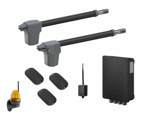 AN-MOTORS ATW-400KIT L-BT-Т3 Автоматика для распашных ворот ATW-400KIT L-BT-Т3, комплект: 2 привода, блок управления, 3 пульта, лампа, Bluetooth-модуль