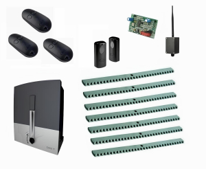 CAME BXL04AGS KIT7-F-BT-T3 Автоматика для откатных ворот BXL04AGS KIT7-F-BT-Т3, комплект: привод, радиоприемник, 3 пульта, фотоэлементы, 7 реек, Bluetooth-модуль