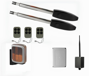 КОРН KSW-2500L-T3-2K-BT Автоматика для распашных ворот KSW-2500 L-T3-2K-BT, комплект: 2 привода, блок управления, 3 пульта, лампа, Bluetooth-модуль