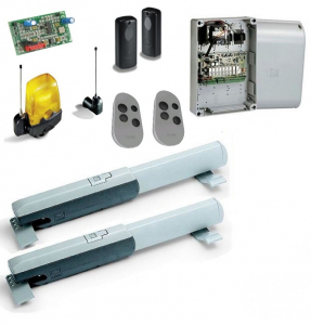 CAME ATI 5024N FULL Автоматика для распашных ворот CAME ATI 5024N FULL, комплект: 2 привода, радиоприемник, 2 пульта, антенна, фотоэлементы, лампа, блок управления