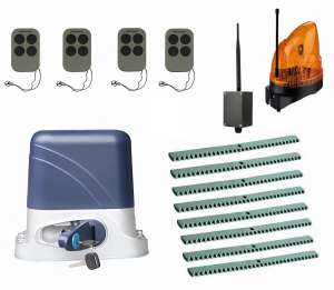 КОРН KSL-800KIT-L1K8-BT-T4 Автоматика для откатных ворот KSL-800 KIT-L1K8-BT-Т4, комплект: привод, 4 пульта, Bluetooth-модуль, лампа, 8 реек
