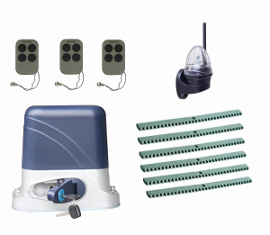 КОРН KSL-800KIT-L4K6-T3 Автоматика для откатных ворот KSL-800 KIT-L4K6-Т3, комплект: привод, 3 пульта, лампа, 6 реек
