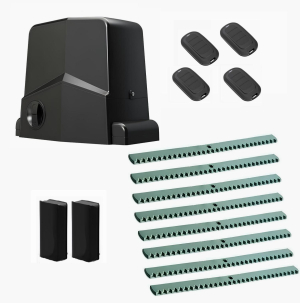 AN-MOTORS ARW-1000MKIT-FA8-T4 Автоматика для откатных ворот ARW-1000MKIT FA8-T4, комплект: привод, фотоэлементы, 4 пульта, 8 реек