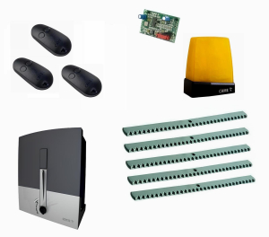 CAME BXL04AGS KIT5-L-T3 Автоматика для откатных ворот BXL04AGS KIT5-L-Т3, комплект: привод, радиоприемник, 3 пульта, лампа, антенна, 5 реек