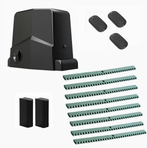 AN-MOTORS ARW-600MKIT-FA8-T3 Автоматика для откатных ворот ARW-600MKIT FA8-Т3, комплект: привод, фотоэлементы, 3 пульта, 8 реек
