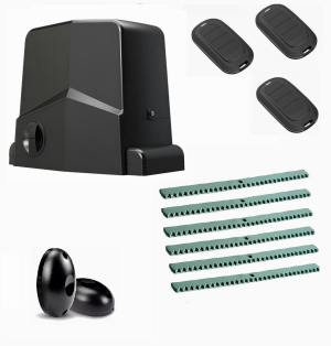 AN-MOTORS ARW-600MKIT-FK6-T3 Автоматика для откатных ворот ARW-600MKIT FK6-Т3, комплект: привод, фотоэлементы, 3 пульта, 6 реек
