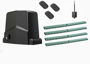 AN-MOTORS ARW-1000MKIT-KR4-BT-T3 Автоматика для откатных ворот ARW-1000MKIT KR4-BT-Т3, комплект: привод, 3 пульта, 4 рейки, Bluetooth-модуль