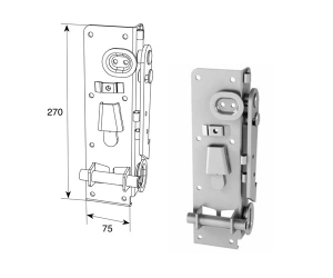DOORHAN DH25240 Устройство безопасности троса для ф3 и ф4 для подъёмных секционных ворот