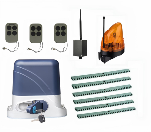 КОРН KSL-1300KIT-L1K6-BT-T3 Автоматика для откатных ворот KSL-1300 KIT-L1K6-BT-Т3, комплект: привод, 3 пульта, Bluetooth-модуль, лампа, 6 реек