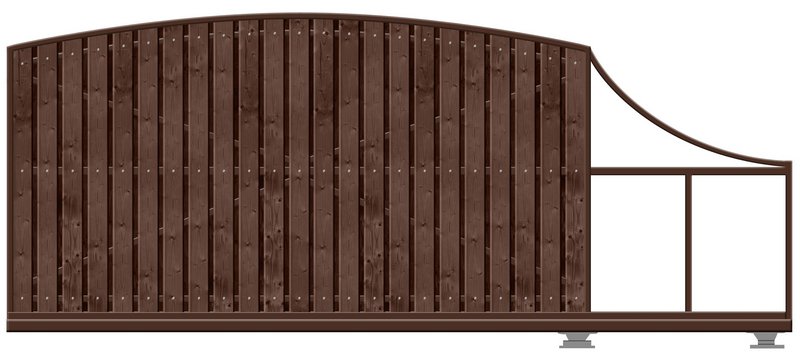 КОРН 70РС705-65КГ Откатные ворота КОРН РАДУГА, толщина 65 мм
