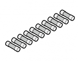 HORMANN 638497 Слаботочный предохранитель (10 шт) (0,125 А / 250 В T / H A / B 440)