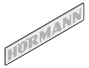 HORMANN 4014605 Табличка с логотипом Hörmann (162,2 × 29,8 мм)