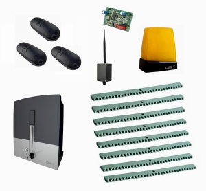 CAME BXL04AGS KIT8-L-BT-T3 Автоматика для откатных ворот BXL04AGS KIT8-L-BT-Т3, комплект: привод, радиоприемник, 3 пульта, лампа, антенна, 8 реек, Bluetooth-модуль