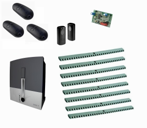 CAME BXL04AGS KIT8-F-T3 Автоматика для откатных ворот BXL04AGS KIT8-F-Т3, комплект: привод, радиоприемник, 3 пульта, фотоэлементы, 8 реек