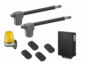 AN-MOTORS ATW-400KIT-L-T4 Автоматика для распашных ворот ATW-400KIT-L-T4, комплект: 2 привода, блок управления, 4 пульта, лампа