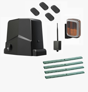 AN-MOTORS ARW-600MKIT-LA4-BT-T4 Автоматика для откатных ворот ARW-600MKIT LA4-BT-T4, комплект: привод, сигнальная лампа, 4 пульта, 4 рейки, Bluetooth-модуль