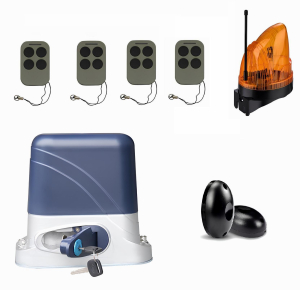 КОРН KSL-800FULL-1K-T4 Автоматика для откатных ворот KSL-800 FULL-1K-Т4, комплект: привод, 4 пульта, фотоэлементы, лампа